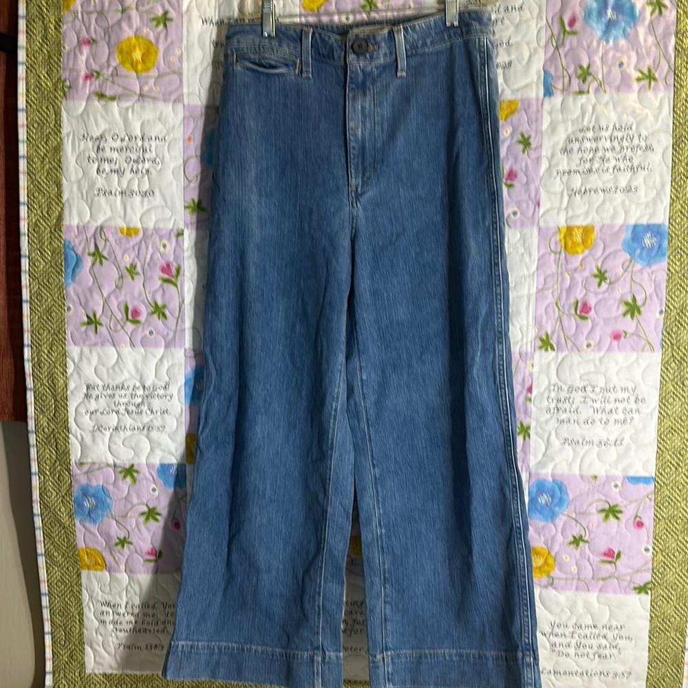 Madewell Blue Wide Leg Pants